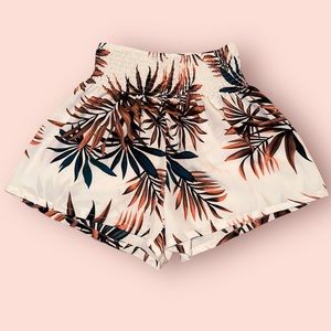 2 for $10! Shein tropical white shorts